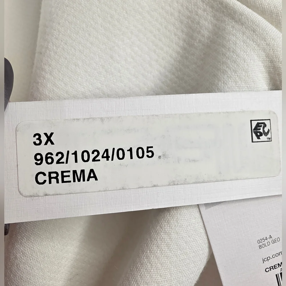 NWT Liz Claiborne 3X Cream Zippered Lined Long Blazer Jacket 3180-AV - Picture 7 of 13